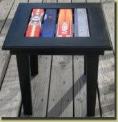 Framed ski top side tables